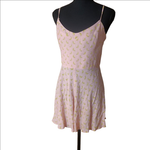 Zara Pink Ruched Mini Romper, Size Small